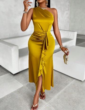 Rochie lunga SHEIN, auriu