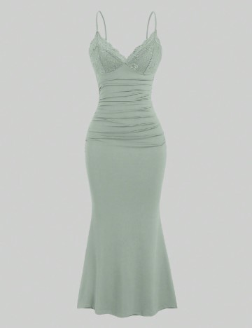 Rochie lunga SHEIN, verde