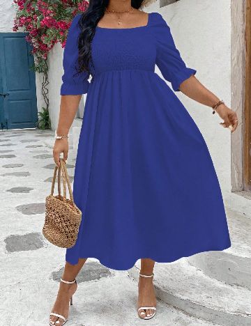 Rochie lunga SHEIN CURVE, albastru