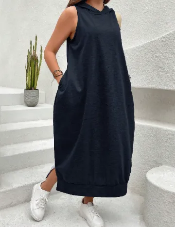 Rochie lunga SHEIN CURVE, bleumarin Albastru