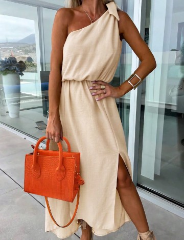 Rochie lunga SHEIN, crem