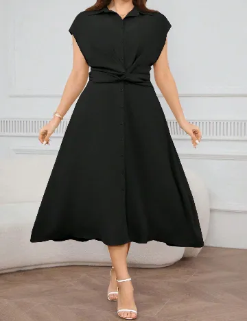 Rochie lunga SHEIN CURVE, negru Negru