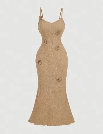 Rochie lunga SHEIN, bej Maro