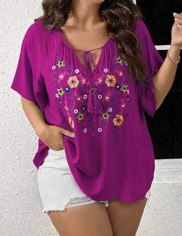 Tricou SHEIN CURVE, violet
