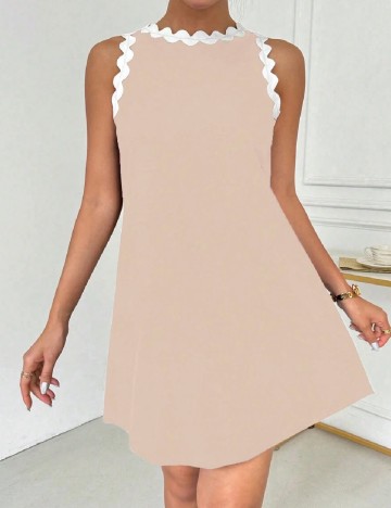 Rochie scurta SHEIN, crem