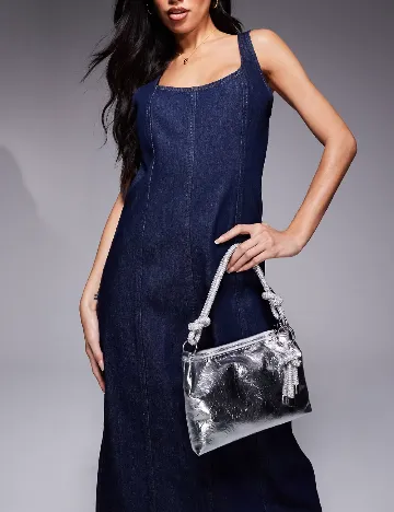 Rochie lunga ASOS, bleumarin Albastru
