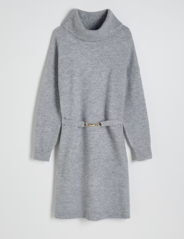 Rochie scurta Reserved, gri
