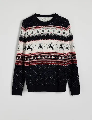 Bluza Reserved, bleumarin inchis Albastru