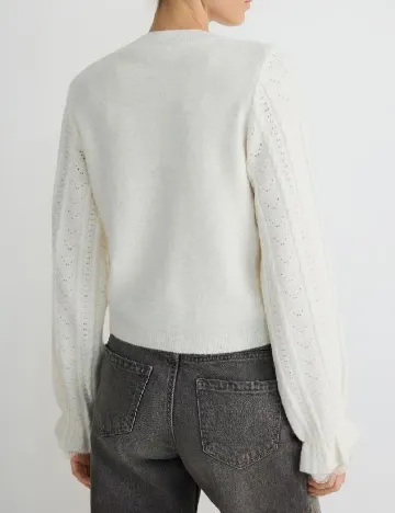 Bluza Reserved, ecru Alb