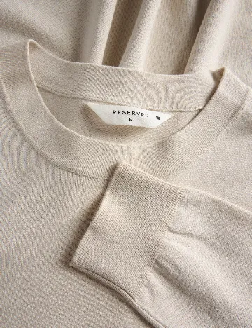 Bluza Reserved, crem Crem