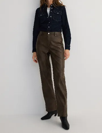 Pantaloni Reserved, maro Maro
