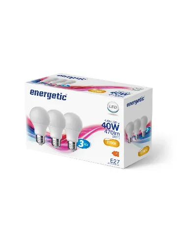 Set becuri 3 bucati Enjeolon, alb Alb