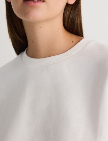 Bluza Oversize Reserved, alb