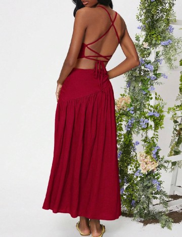 Rochie lunga SHEIN, rosu