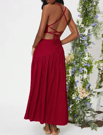 Rochie lunga SHEIN, rosu Rosu