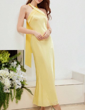 Rochie lunga MOTF, galben