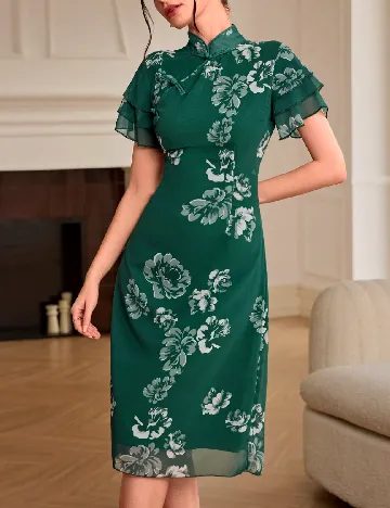 Rochie medie SHEIN, verde Verde