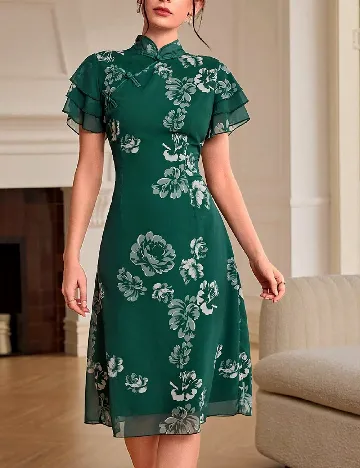 Rochie medie SHEIN, verde Verde