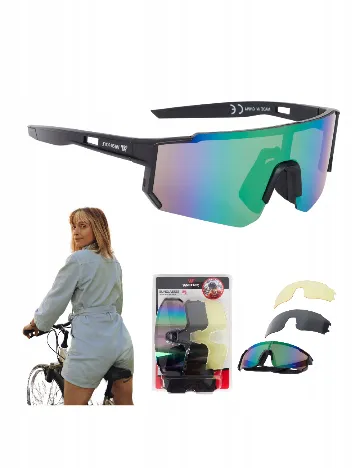Ochelari de ciclism Walfort, negru Negru