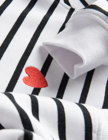 Bluza Reserved, alb/negru Alb