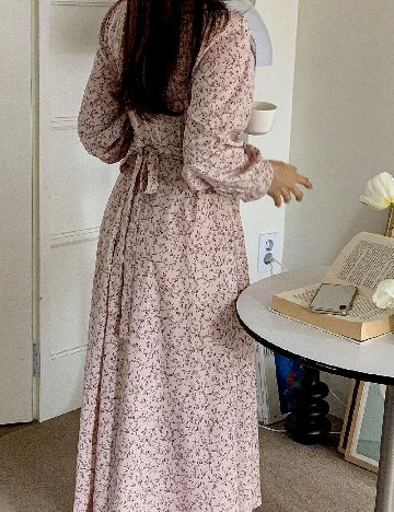 Rochie medie Dazy, roz