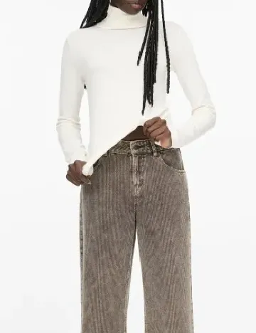 Bluza Pull&Bear, ecru Alb