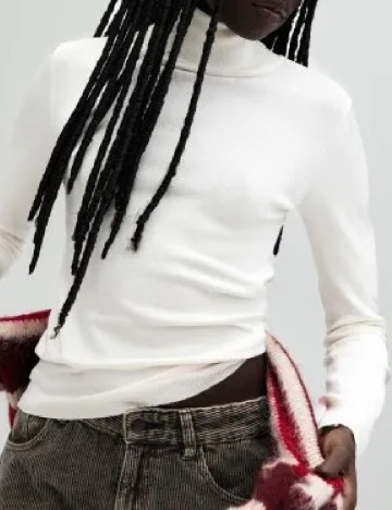 Bluza Pull&Bear, ecru