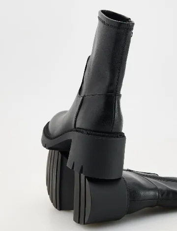 Botine Reserved, negru Negru