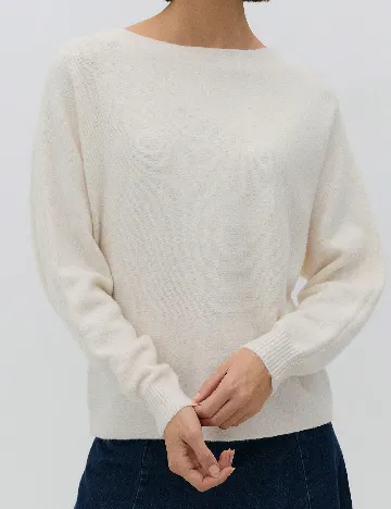 Bluza Reserved, ecru Alb