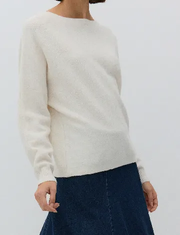 Bluza Reserved, ecru Alb