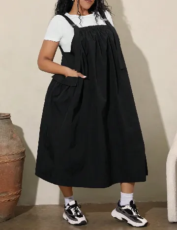 Rochie medie SHEIN CURVE, negru Negru