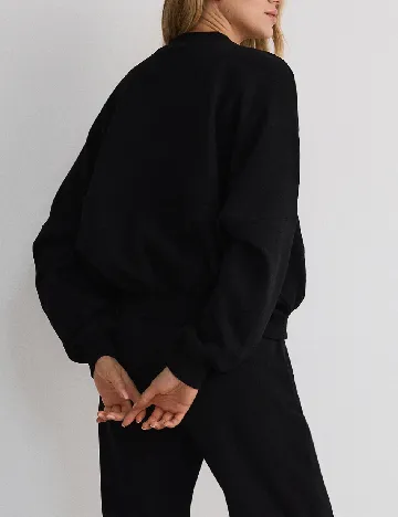 Hanorac Reserved, negru Negru