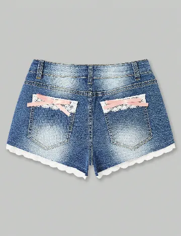 Pantaloni scurti Romwe, albastru Albastru