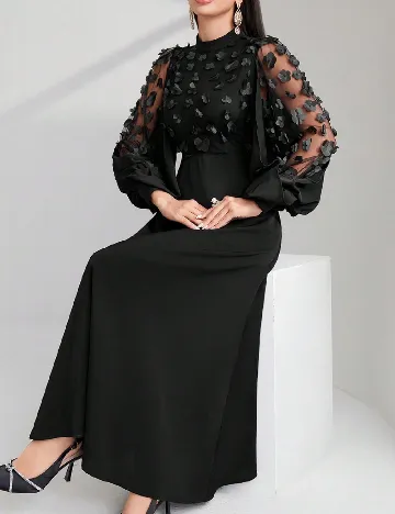 Rochie lunga SHEIN, negru Negru