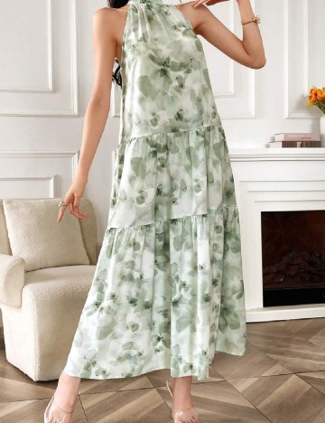 Rochie lunga SHEIN, verde