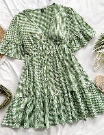 Rochie scurta SHEIN, verde Verde