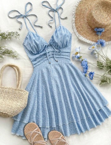 Rochie scurta SHEIN, albastru