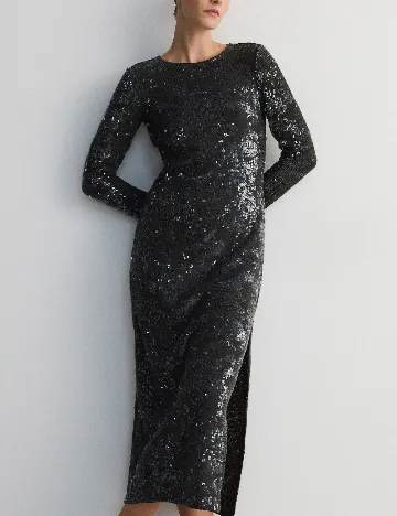 Rochie medie Reserved, gri Gri