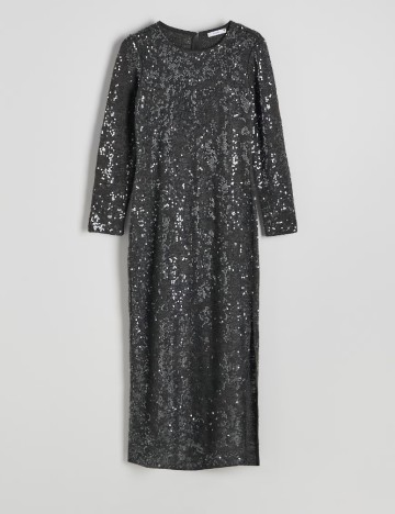 Rochie medie Reserved, gri