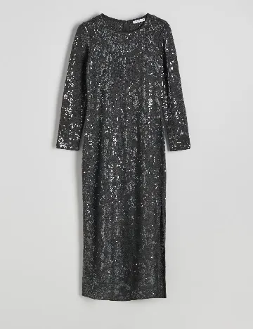 Rochie medie Reserved, gri Gri