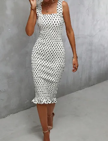 Rochie medie SHEIN, alb Alb