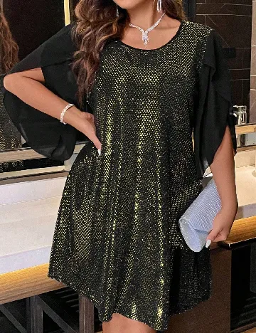 Rochie scurta SHEIN CURVE, negru Negru