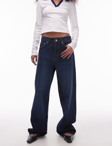 Blugi Top Shop, bleumarin