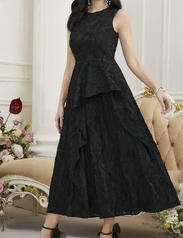 Rochie lunga SHEIN, negru Negru