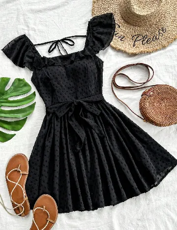 Rochie scurta SHEIN, negru Negru