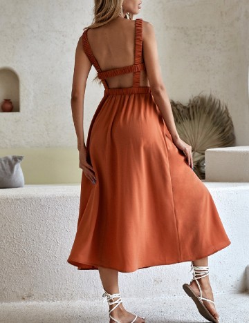 Rochie medie SHEIN, maro