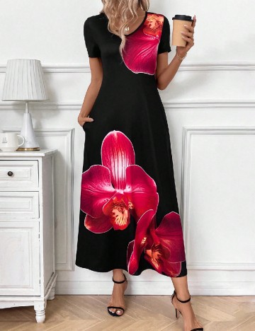 Rochie lunga SHEIN, negru