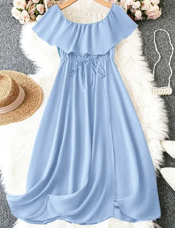 Rochie medie SHEIN CURVE, albastru Albastru