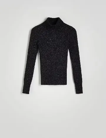 Bluza Reserved, negru Negru