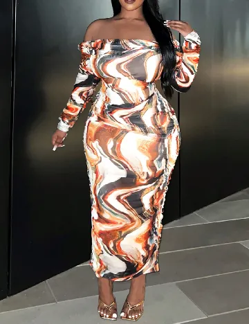 Rochie lunga SHEIN CURVE, mix culori Mix culori